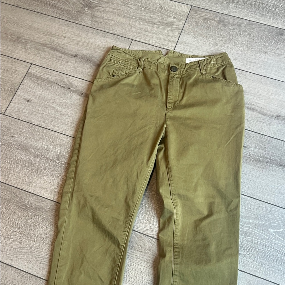 rag & bone Olive Utility Classic field cotton Chinos size 26 - Picture 4 of 8